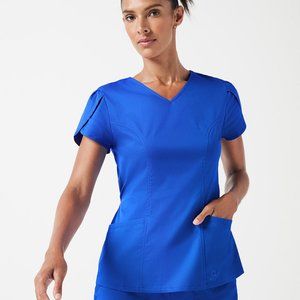 Jaanuu Tulip Sleeve Scrub Top